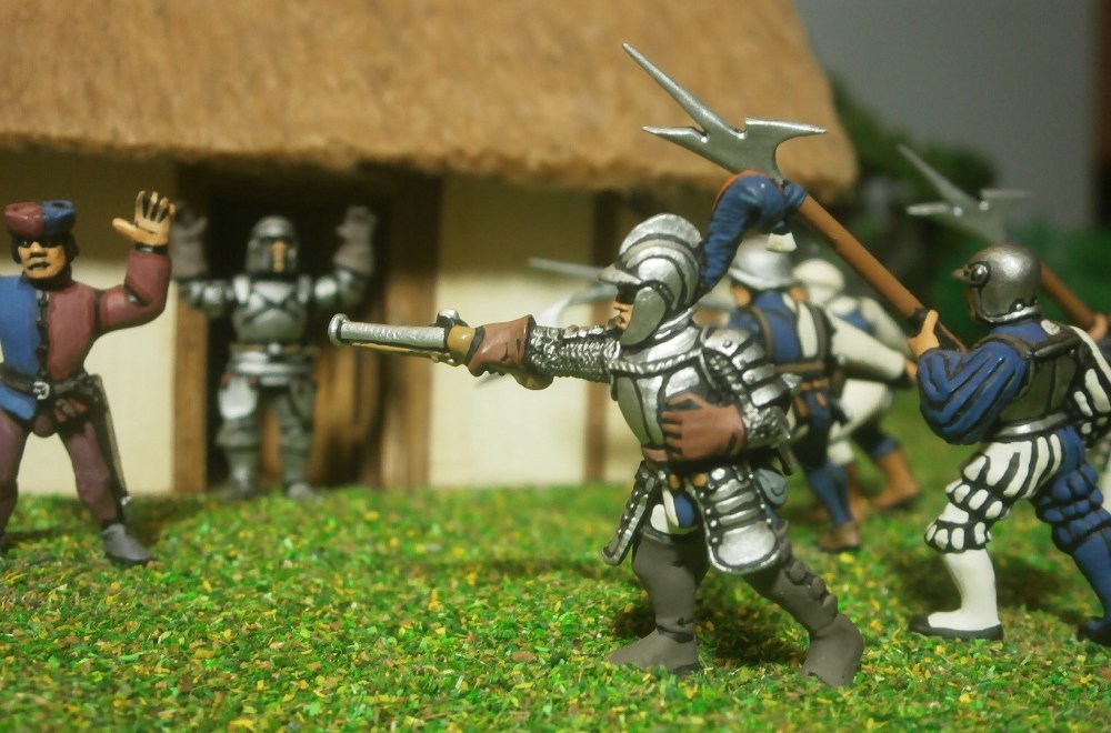 Part 30 Pic 13 Outside Armoured Pistolier Close and Aiming